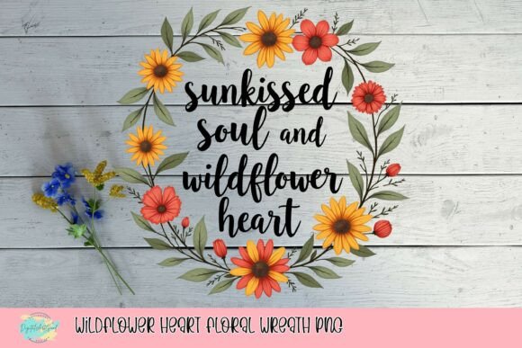 Download Wildflower Heart Floral Wreath PNG - Floral wreath png Collection