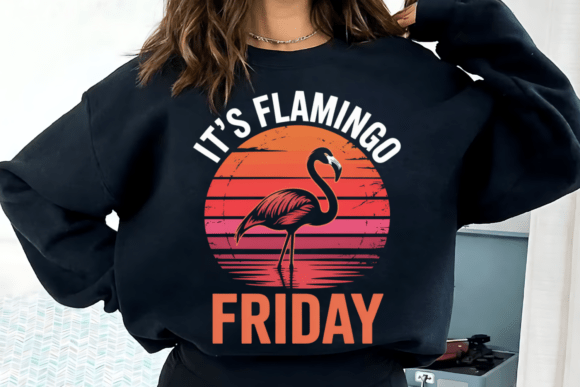 Download Retro Flamingo Sunset Summer PNG - Premium Bundle