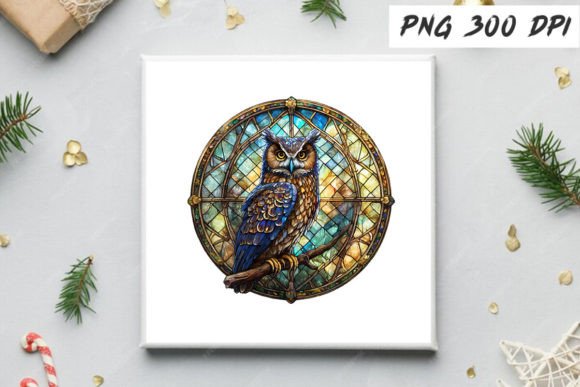 Download Stained Glass Owl Sublimation Clipart - Owl sublimation Collection