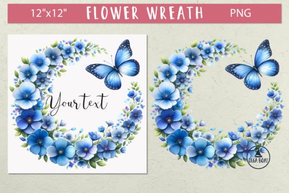Download Wildflower Watercolor Floral Wreath Png - Premium Resources