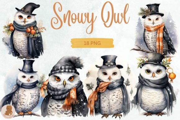 Download Snowy Owl Sublimation Clipart - Owl sublimation Collection